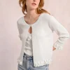 Cardigan ouvert et fantaisie