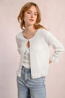 Cardigan ouvert et fantaisie