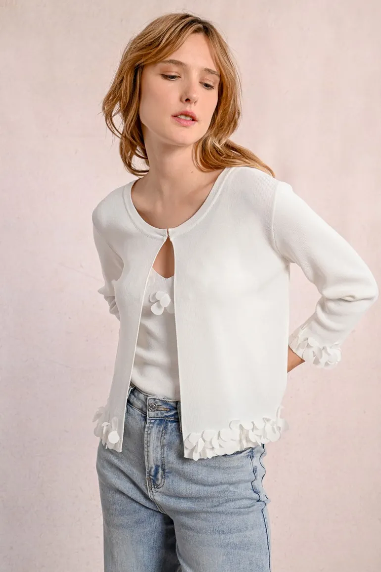 Cardigan ouvert et fantaisie