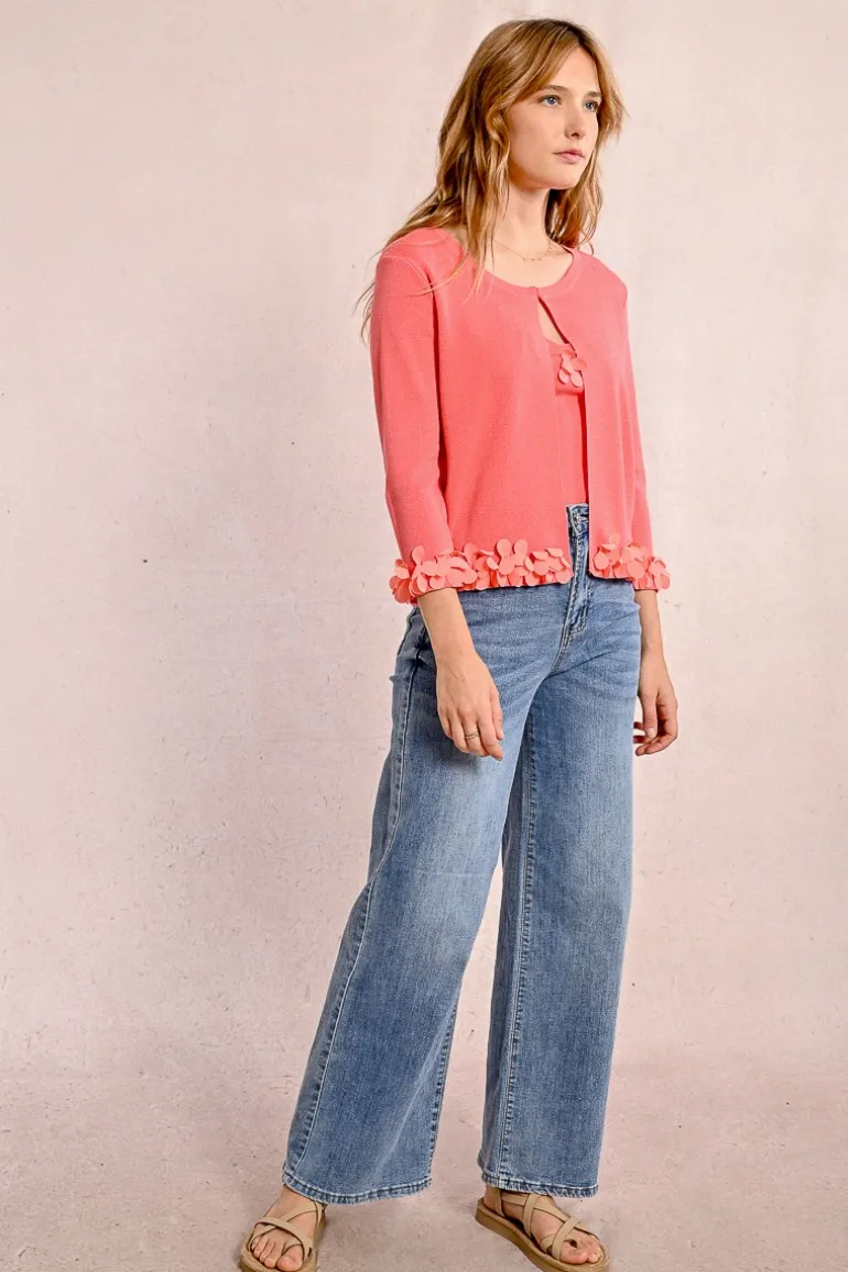 Cardigan ouvert et fantaisie