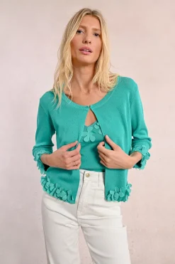 Cardigan ouvert et fantaisie