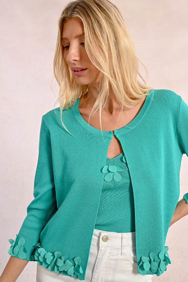 Cardigan ouvert et fantaisie
