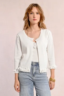 Cardigan ouvert et fantaisie
