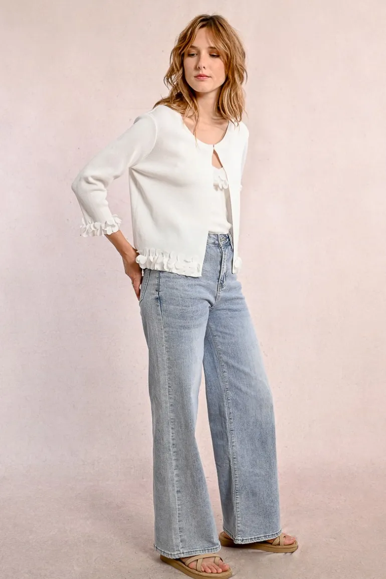 Cardigan ouvert et fantaisie