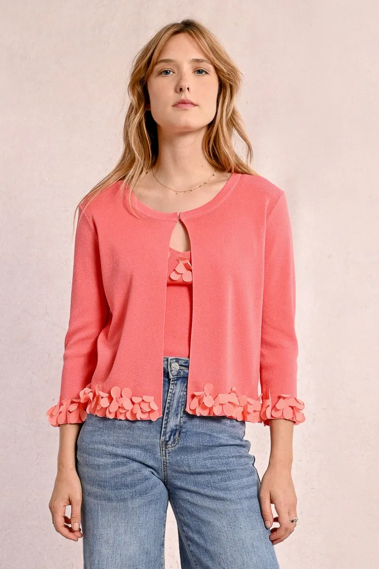 Cardigan ouvert et fantaisie