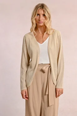Cardigan ouvert et irisé