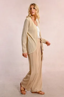 Cardigan ouvert et irisé