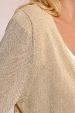 Cardigan ouvert et irisé