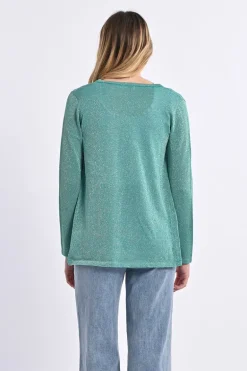 Cardigan ouvert et irisé