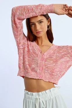 Cardigan texturé
