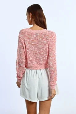 Cardigan texturé