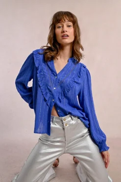 Chemise à volants