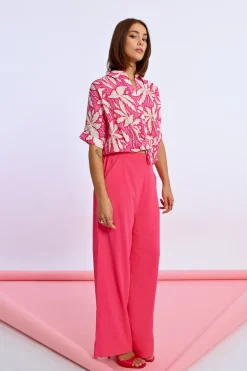Chemise courte à nouer