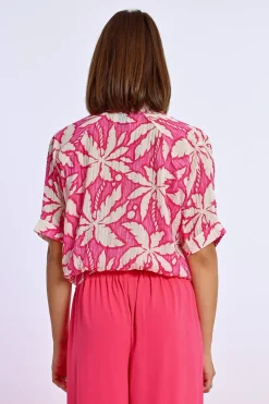 Chemise courte à nouer