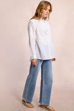 Chemise oversize avec des broderies