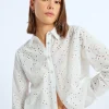 Chemisier à broderies anglaises