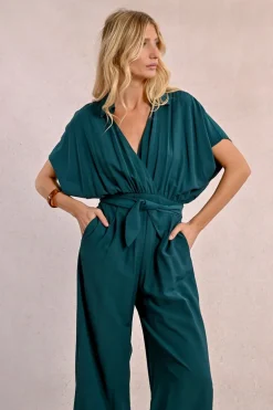 Combi-pantalon large
