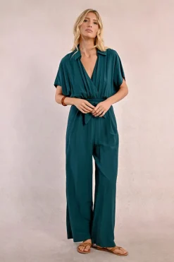 Combi-pantalon large