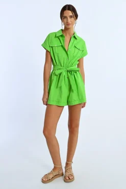 Combishort boutonné