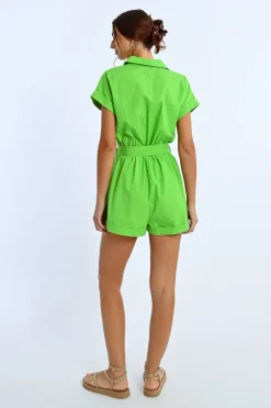 Combishort boutonné