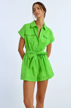 Combishort boutonné