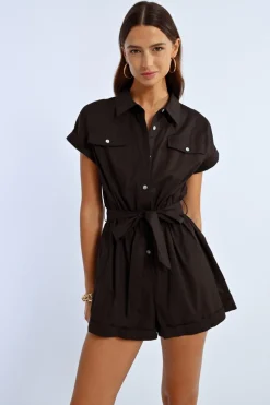 Combishort boutonné