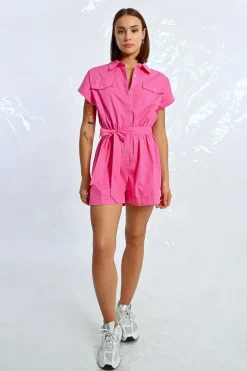 Combishort boutonné