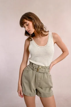 Débardeur en crochet