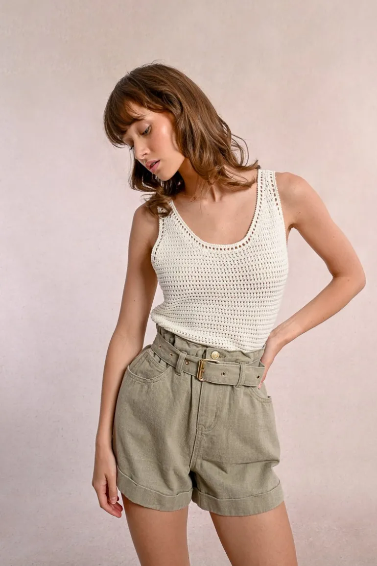 Débardeur en crochet