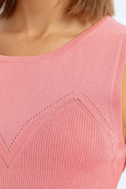 Débardeur en maille fantaisie