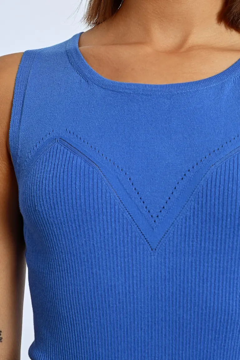 Débardeur en maille fantaisie