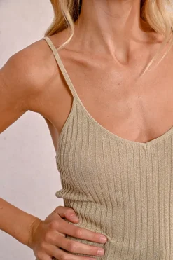 Débardeur en maille irisé