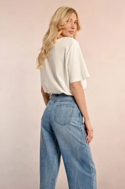 Denim droit