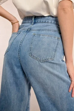 Denim droit