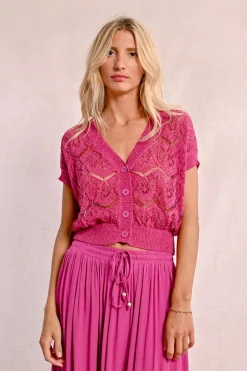 Gilet court en maille