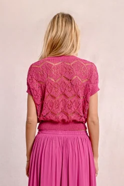 Gilet court en maille