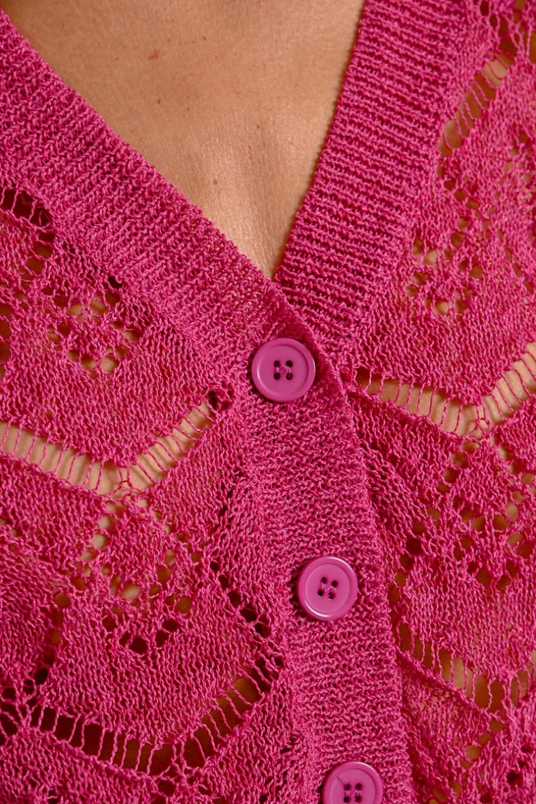 Gilet court en maille