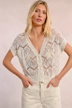 Gilet court en maille