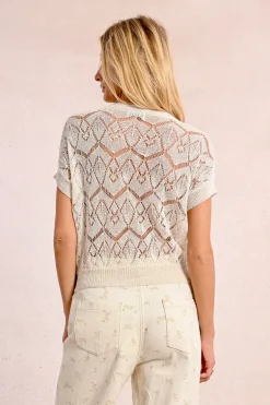 Gilet court en maille