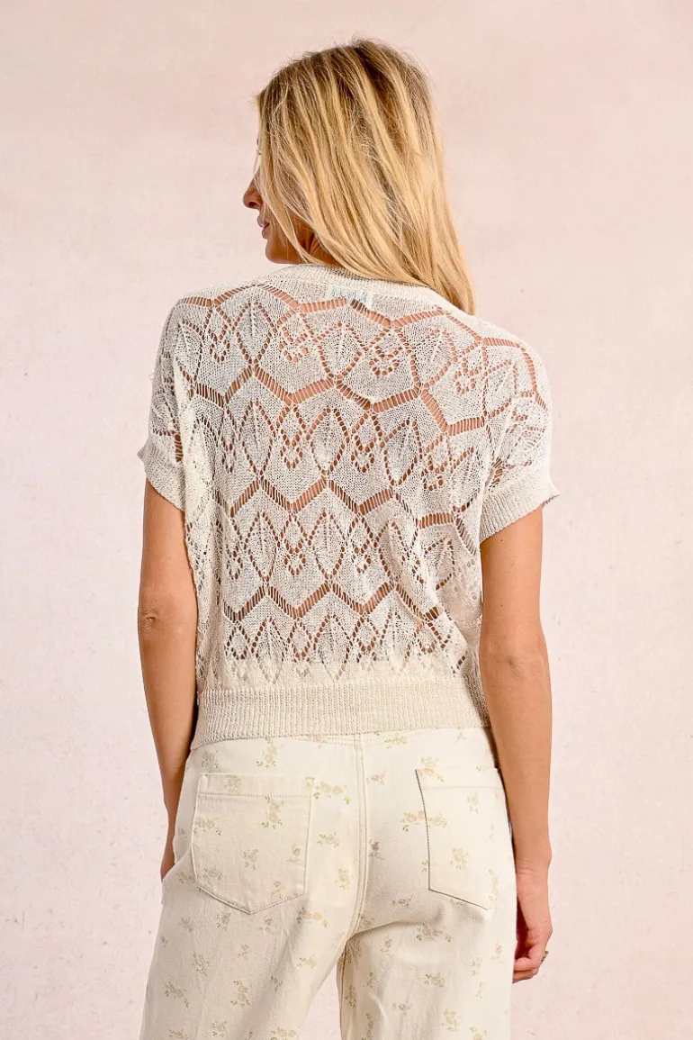 Gilet court en maille