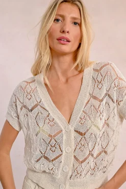 Gilet court en maille