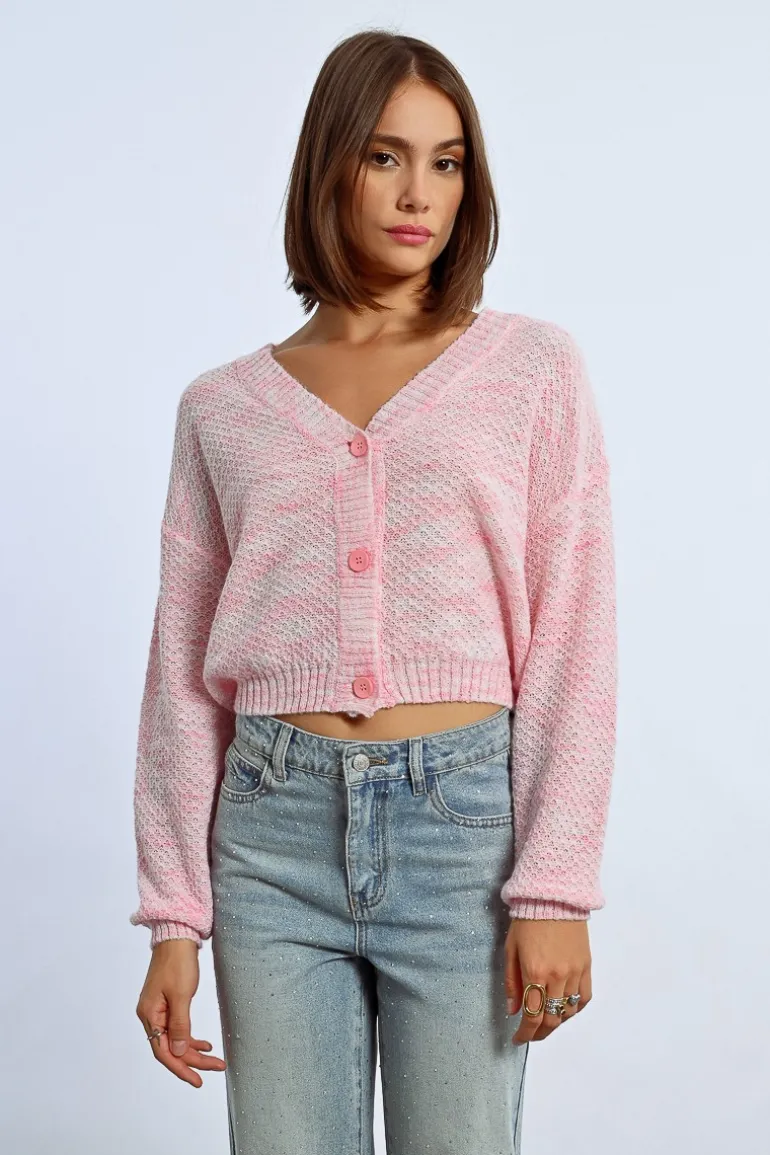 Gilet crop en maille
