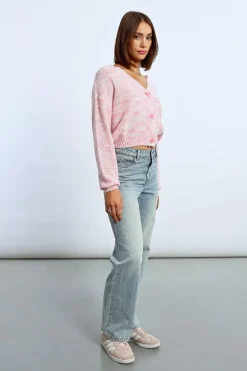 Gilet crop en maille