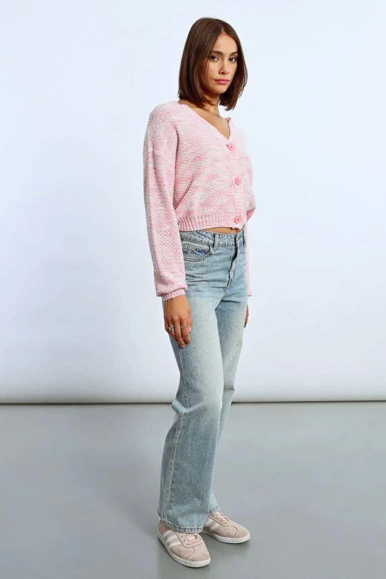 Gilet crop en maille
