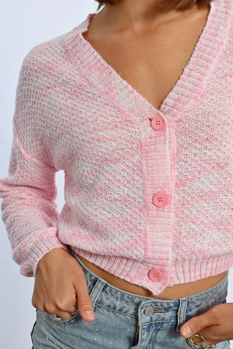 Gilet crop en maille