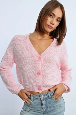 Gilet crop en maille