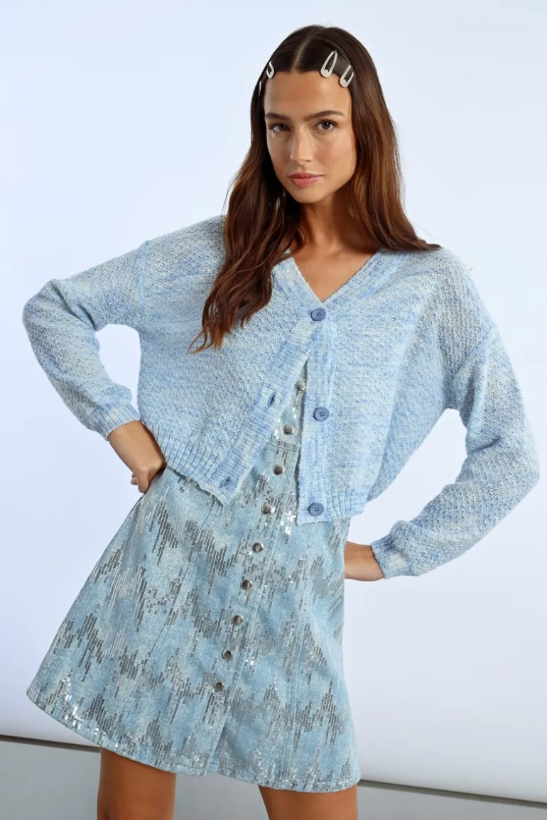 Gilet crop en maille