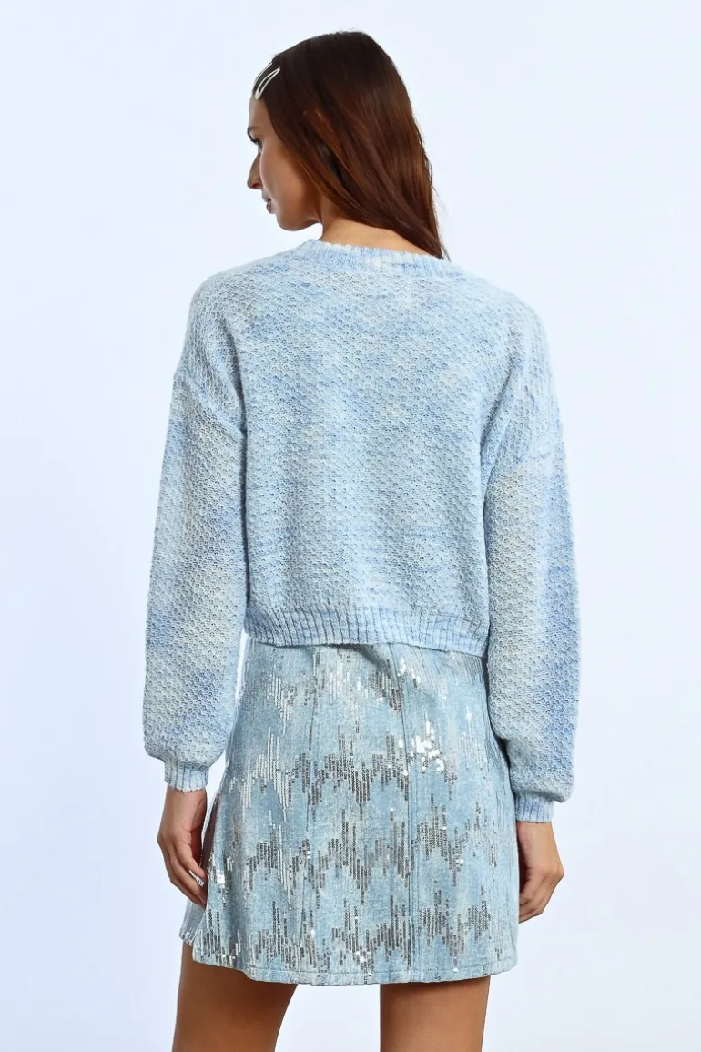 Gilet crop en maille
