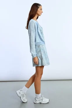 Gilet crop en maille