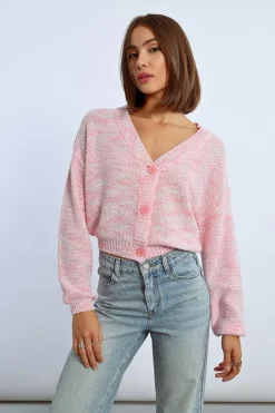 Gilet crop en maille